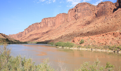Fototapeta na wymiar Colorado Riverway Recreation Area in Utah, USA