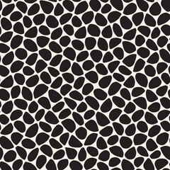 Obraz premium Seamless irregular lines vector mosaic pattern. Abstract chaotic tessellation texture