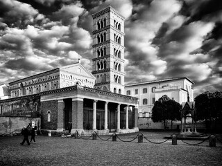 View of the square in Grottaferrata 1