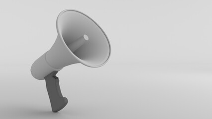 megaphone 3d illustration
