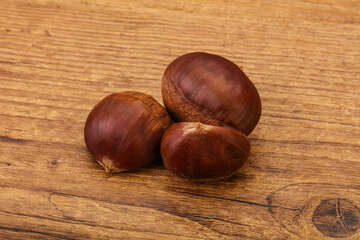 Organic natural sweet Chestnut heap