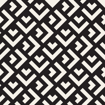 Vector seamless lines mosaic pattern. Modern stylish abstract texture. Repeating geometric tiles