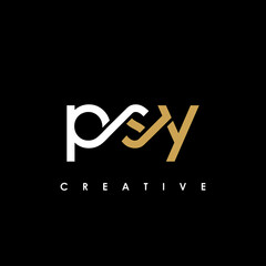 PSY Letter Initial Logo Design Template Vector Illustration