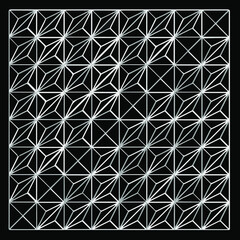 Black and white geometric pattern.