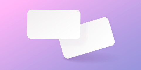 Mockup realistic credit, visit, gift card with shadow for your design, isolated on light background. Realistic mockup card. Vector illustration EPS10.