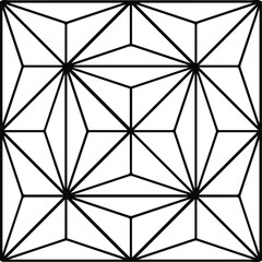 Black and white geometric pattern.