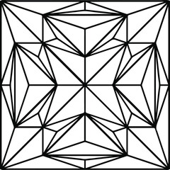 Black and white geometric pattern.