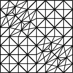Black and white geometric pattern.