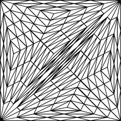  Black and white geometric pattern.