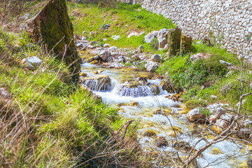 stream in the mountains