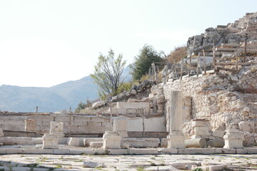 Turkey, the remains of historical city of Hierapolis.