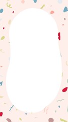 らくがき・手書きの幾何学・アブストラクトフレームパターン素材

