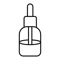 Vector Organic Oil Outline Icon Design