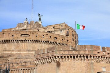 Fototapeta na wymiar Castel Sant Angelo in Rome Italy