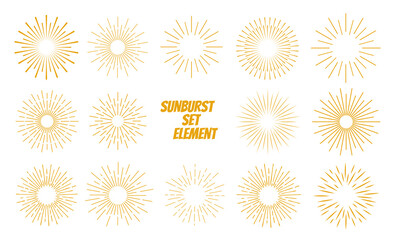 Sunburst element radial stripes or sunburst backgrounds