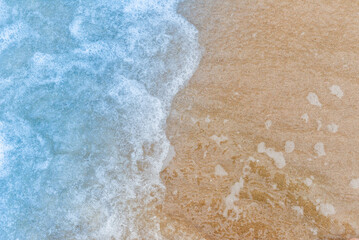 Blue sea and beach texture background