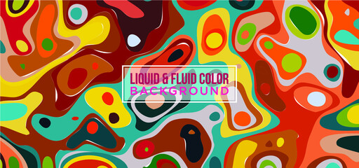 Liquify Fluid Color Banner background