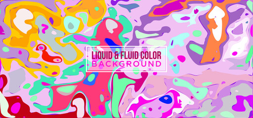 Liquify Fluid Color Banner background