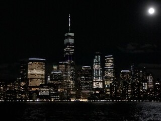 Obraz premium city skyline at night