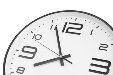 Wall clock isolated on white background 