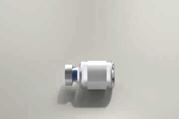 Glass Vial Bottle 3D Rendering