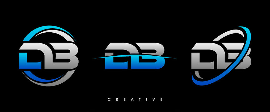 DB Letter Initial Logo Design Template Vector Illustration