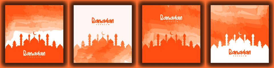 Premium ramadan kareem design free vector