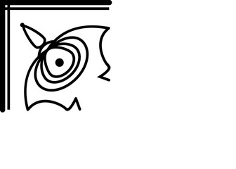 A linear floral pattern is located in the corner.