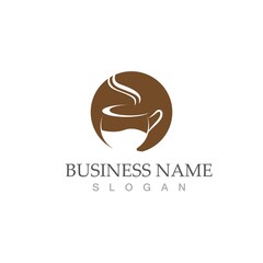 Obraz premium coffee cup logo template