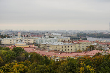 View of St. Petersburg from the colonnade of St. Isaac's Cathedral Russia
