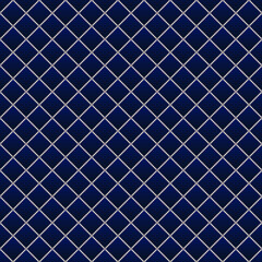 Fototapeta premium Blue luxury background with small pearls and rhombuses. Seamless vector illustration. 