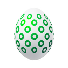 Colorful Easter egg, 3d pattern, decoration vector