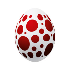 Colorful Easter egg, 3d pattern, decoration vector