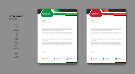 Corporate professional letterhead design.