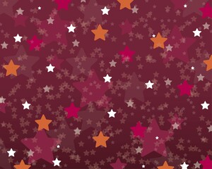 Red and bokeh stars background