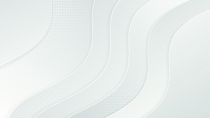 Abstract white and gray gradient color curve background.