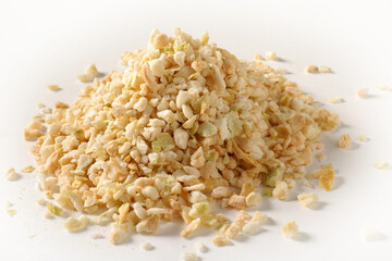 dried apple slices close up