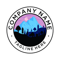 Mountain images in the form of silhouettes look very uplifting, perfect for the design of t-shirts, banners, wall hangings, and many more uses.