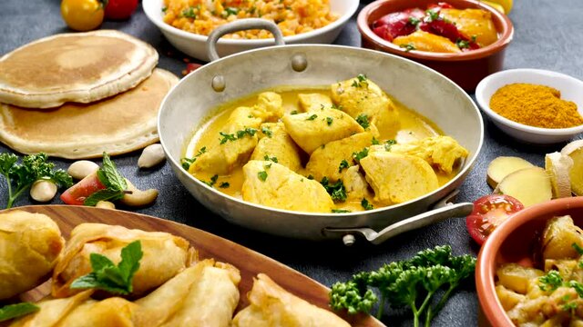 indian food selection