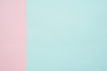 pink pastel blank paper and baby blue paper for background