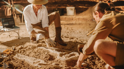 Archaeological Digging Site: Two Great Paleontologists Discovered Fossil Remains of Prehistoric...