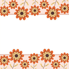 Fototapeta premium cute flower card