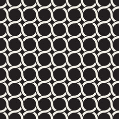 Vector seamless geometric pattern. Simple abstract lines lattice. Repeating elements stylish background