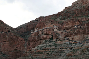 Fototapeta na wymiar Mount of Temptations near Jericho