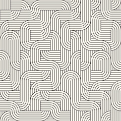 Obraz premium Vector seamless pattern. Modern stylish abstract texture. Repeating geometric tiles