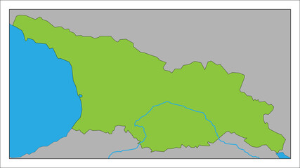 ジョージアの地図です