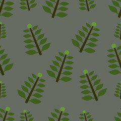 illustration of stalks and leaves for background