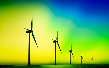Wind turbine farm