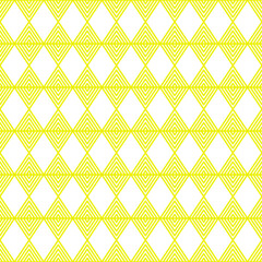 Abstract Seamless Pattern Yelllow Doodle Geometric Figures Background Vector