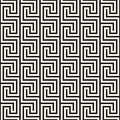 Vector seamless geometric pattern. Simple abstract lines lattice. Repeating elements stylish background